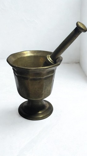 Antico mortaio pestello in - antico,