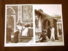 Papa Eugenio IV e Beato Geremia; L'elemosina Quadri di Giuseppe Sciuti del 1899