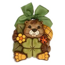 THUN Formella castoro con quadrifoglio media Raro fuori produzione