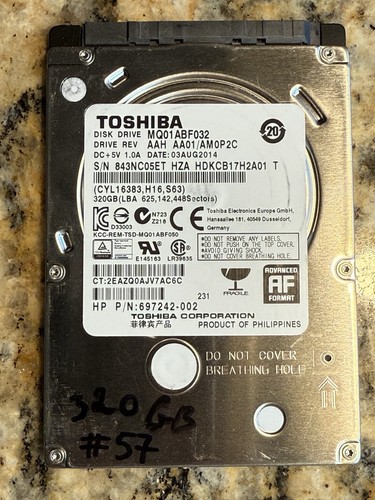 Testato toshiba mq01abf032 - testato,