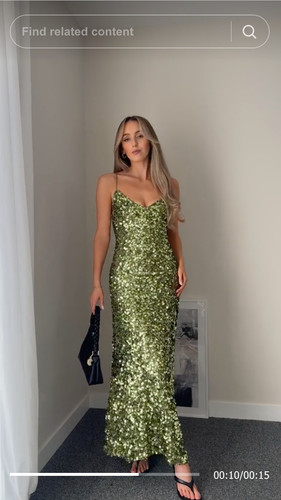 Abito midi con paillettes - abito,