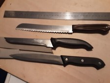 3 COLTELLI 2 DA CARNE EISMANN E 1 DA PANE SENZA MARCA