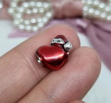 Charm Cuore di Natale Rosso