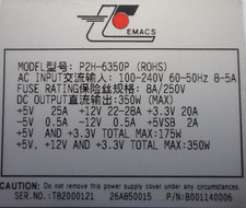 Emacs p2h 6350p alimentatore - p2h-6350p,