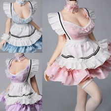 Costume vestito da cameriera 1/6 modello adatto 12'' action figure ragazza donna