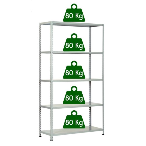 Kit scaffale metallo ripiani - 5,