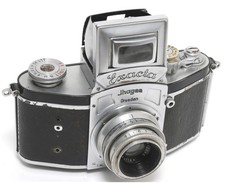 Kine Exacta fotocamera reflex 35 mm versione esportazione c.1938 con obiettivo Victar 2,9/5 cm di K