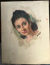 Firmato DUBOIS: Ritratto Olio
