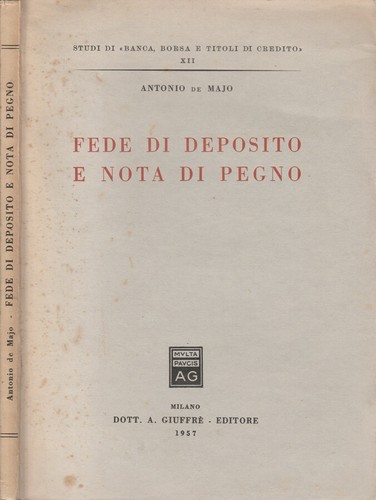 Fede deposito nota - fede, di