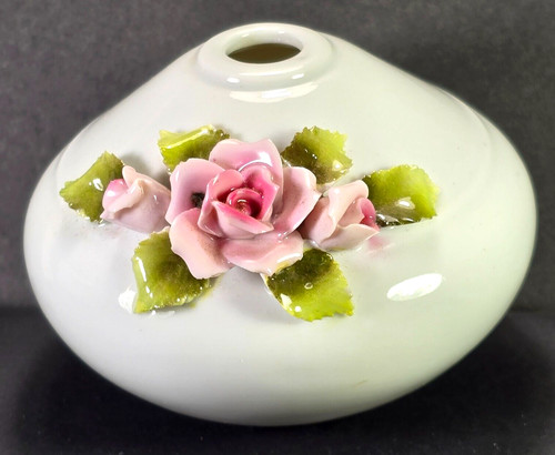 Vtg pink capodimonte - vtg,