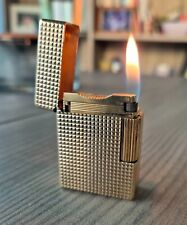 ST Dupont L1 BR gold hobnail, petit diamonds, small lighter perfect, OVERHAULED