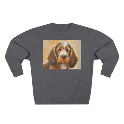Felpa girocollo unisex basset - unisex,