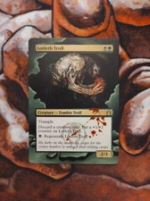Magic the Gathering Lotleth Troll #3 dipinto a mano unico personalizzato MTG Alter