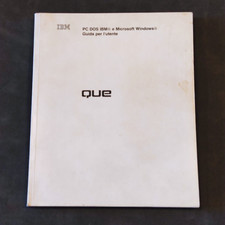 IBM MANUALE PC DOS WINDOWS QUE RETROCOMPUTER VINTAGE GUIDA UTENTE 1994 RETRO OLD