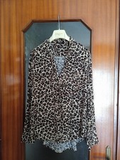 Camicia con stampa animalier e maniche lunghe Calliope donna
