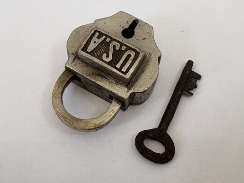 Lucchetto vintage ottone - lucchetto,