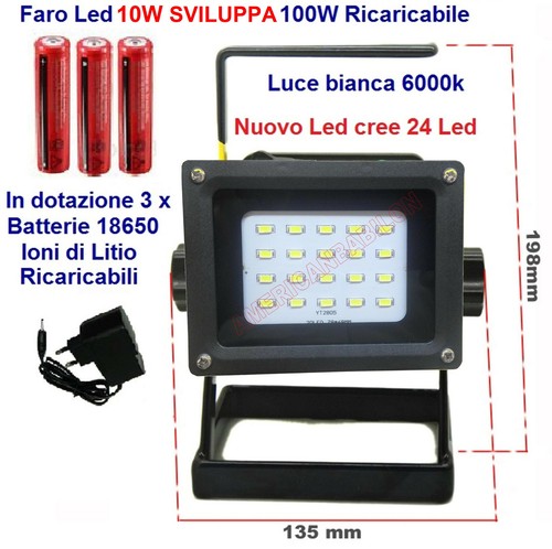 Faro faretto led cob - led, con