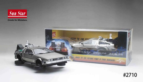 Delorean die cast back - delorean, 1:18