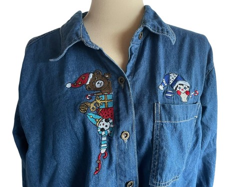 Camicia jeans denim manica