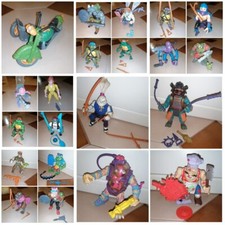 LOTTO 21 FIGURES NINJA TURTLES - Originali Figures Vintage - OTTIME CONDIZIONI