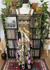 Maxi abito paisley senza