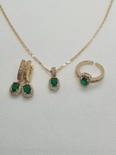 Set gioielli placcati oro 18