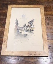 Coppia di quadri matita e acquarello di Silvano  Manfredi