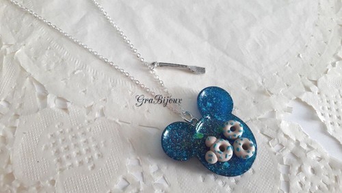 Collana vassoio resina con