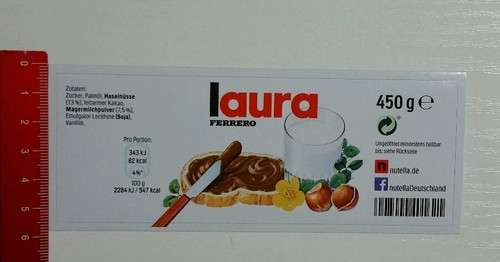 Adesivo sticker vetro nutella - adesivo/sticker:,
