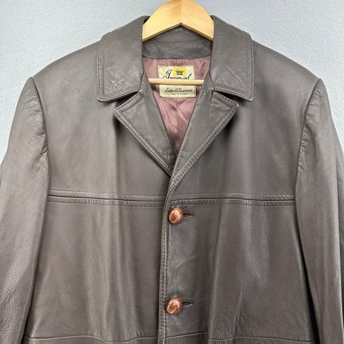 Trench cappotto pelle marrone