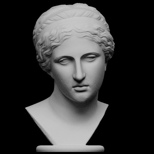 Statua scultura busto donna - di,