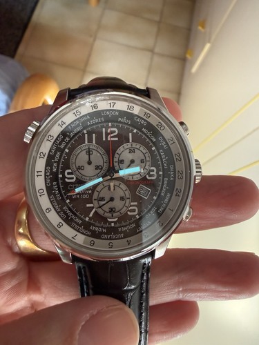 Citizen world time at0361 - time, at0361-06e