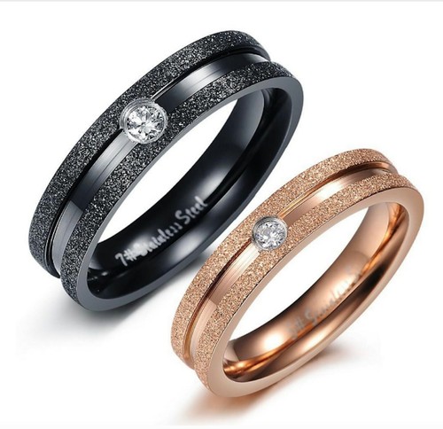 Coppia fedine nero oro rosa - fedine,