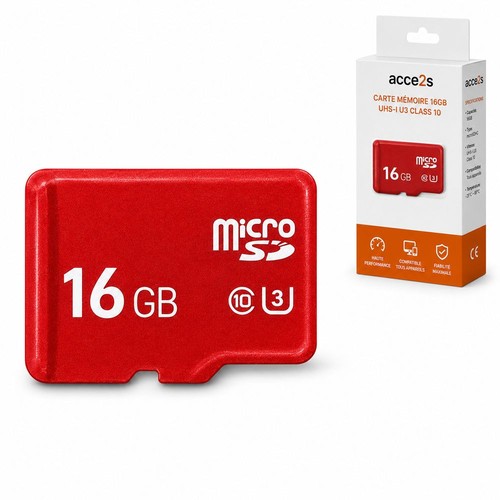 Carte micro 16go rapide - 16go,