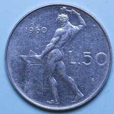 Repubblica italiana lire - repubblica, 50