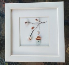 Pebble Art Birds incorniciato