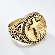 Anello Uomo Nodo Celtico Croce