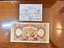 REPUBBLICA BANCONOTA LIRE 10000 REGINE DEL MARE 27 10 1953 certificata MB/BB