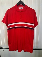 Polo uomo FILA anni 80 rossa