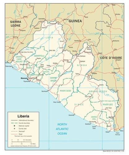 Stampa poster liberia stradale - liberia,