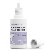 KATZENPFLEGE24 Olio anti acari dell orecchio gatti 100% effetto immediato