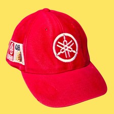 Yamaha Max Biaggi Snapback hat cappellino Moto GP Red 90s Y2k Vintage
