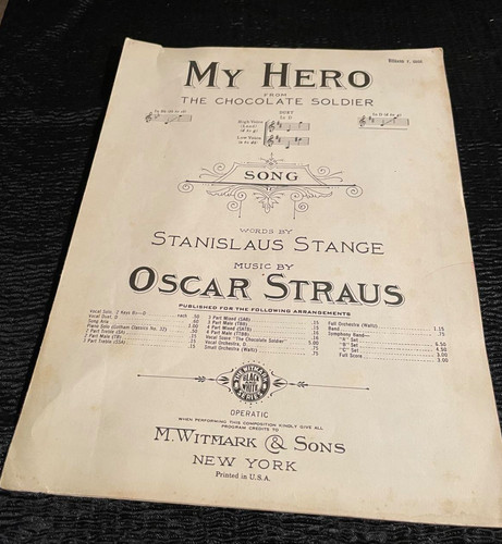 Hero sheet music - hero, chocolate