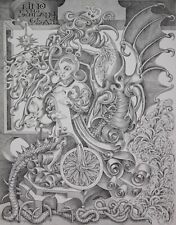 Friedrich Gross (*1939) Lithografie KIND UND SCHLANGE um 1970