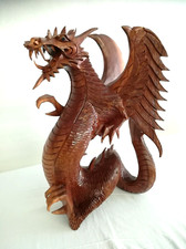 DRAGO SCULTURA LEGNO