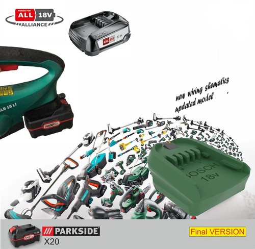 Adattatore batteria parkside