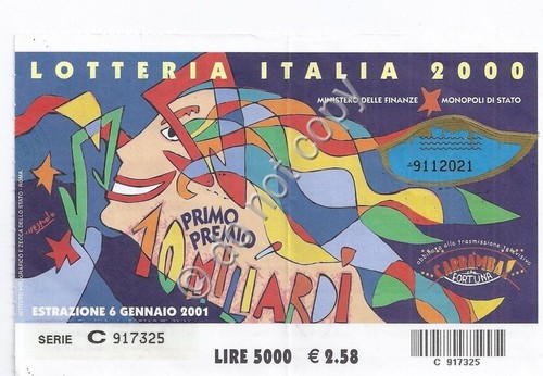 Biglietti lotteria italia - biglietti,