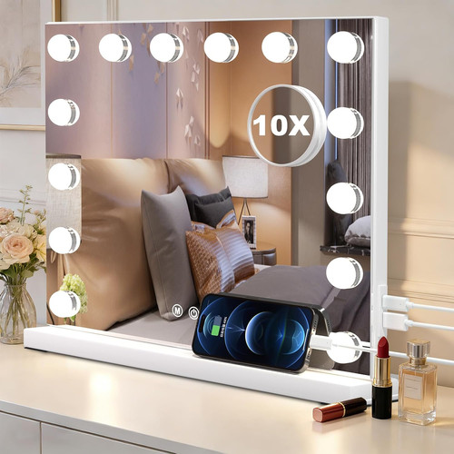 Specchio trucco con - trucco, luci