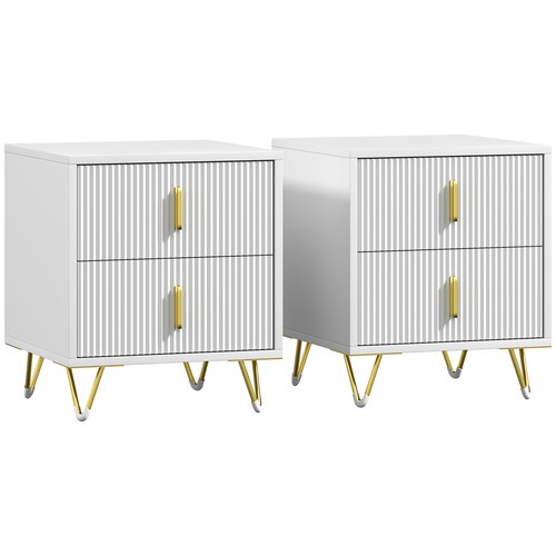Homcom comodino moderno set - homcom,