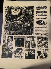 Toppe Crust Punk Errate Stampa